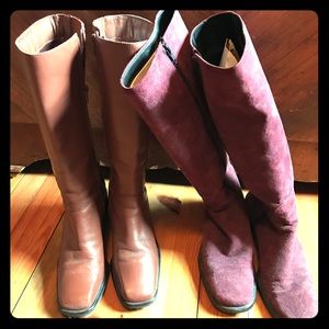 2 pair size 7 leather boots nDe in Brazil